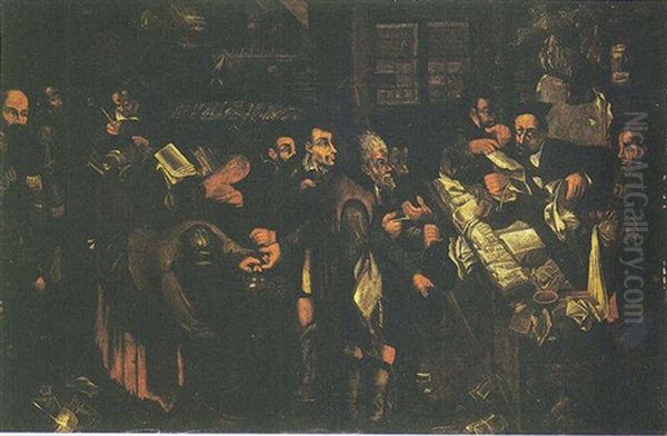 Le Payement De La Dime Oil Painting by Pieter Brueghel III