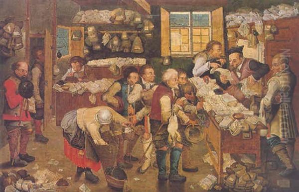 The Collector Of Tithes Oil Painting by Pieter Brueghel III