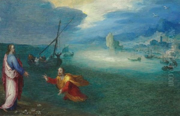 The Calling Of Saint Peter Oil Painting by Jan Brueghel the Elder