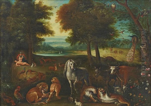 Terrestrial Paradise Oil Painting by Jan Brueghel the Elder