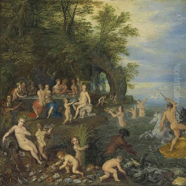 The Feast Of Achelous Oil Painting by Jan Brueghel the Elder