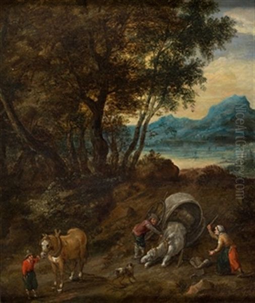 Tropiezo En El Viaje Oil Painting by Jan Brueghel the Elder