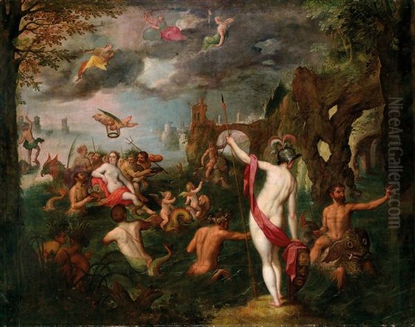 Vorbereitung Der Hochzeit Von Poseidon Und Amphitrite Oil Painting by Jan Brueghel the Elder