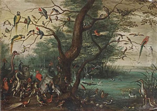 A Concert Of Birds Oil Painting by Jan Brueghel the Elder