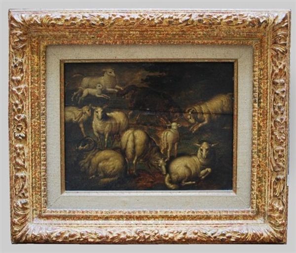 Etude De Moutons Et Beliers (study) Oil Painting by Jan Brueghel the Elder