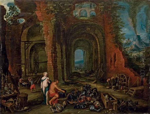 Venus Dans La Forge De Vulcain Oil Painting by Jan Brueghel the Elder