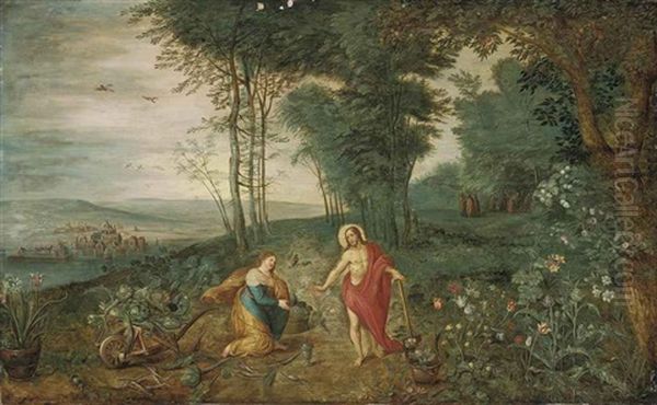 Noli Me Tangere Oil Painting by Jan Brueghel the Elder