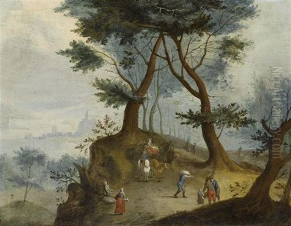 Waldlandschaft Mit Bauern Oil Painting by Jan Brueghel the Elder