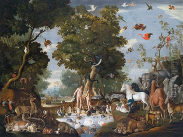 Paradiesbild Oil Painting by Jan Brueghel the Elder