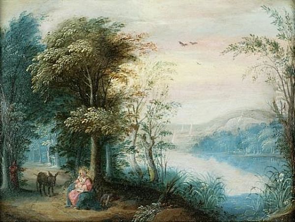 Rest On The Flight Into Egypt by Jan Brueghel the Elder