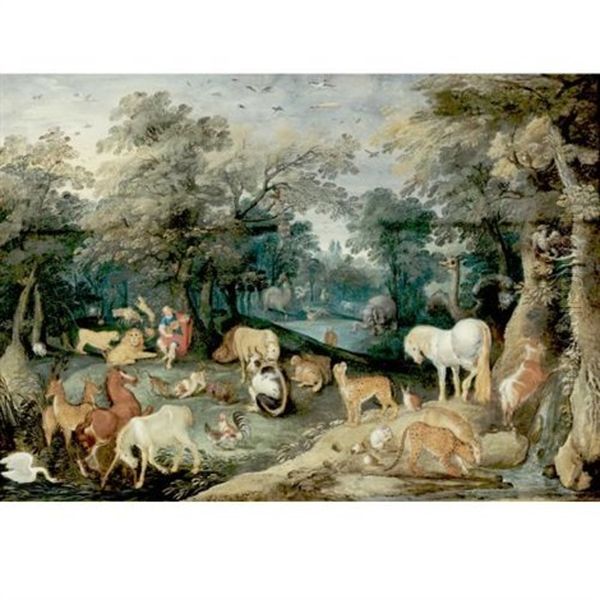 Orpheus Playing To The Animals Oil Painting by Jan Brueghel the Elder