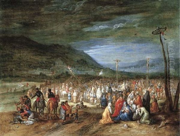 The Crucifixion Oil Painting by Jan Brueghel the Elder