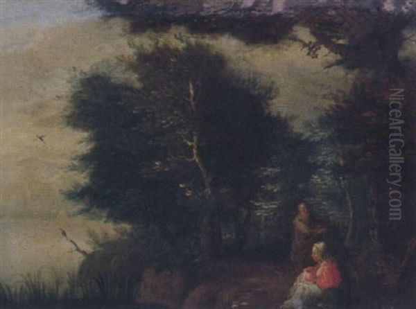 Ruhe Auf Der Flucht Nach Agypten Oil Painting by Jan Brueghel the Elder