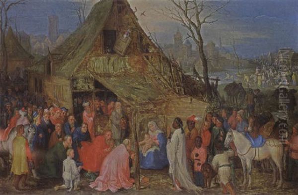 The Adoration Of The Magi Oil Painting by Jan Brueghel the Elder