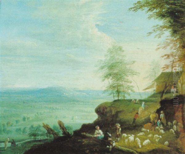 Landschaft Mit Hirten Oil Painting by Jan Brueghel the Elder