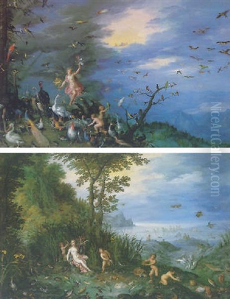 The Element Of Air Oil Painting by Jan Brueghel the Elder