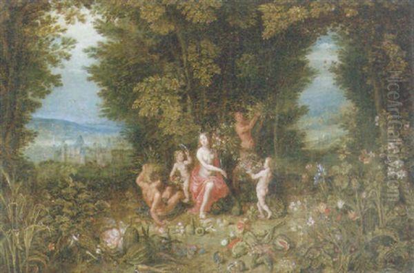 An Allegory Of Earth Oil Painting by Jan Brueghel the Elder