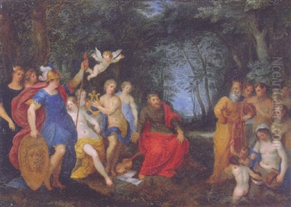 The Contest Of Apollo And Pan Oil Painting by Jan Brueghel the Elder