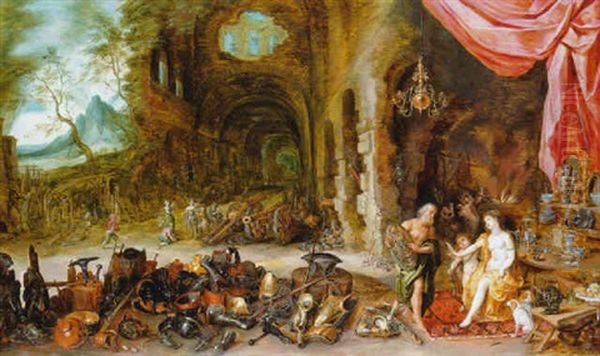 Venus At The Forge Of Vulcan Oil Painting by Jan Brueghel the Elder