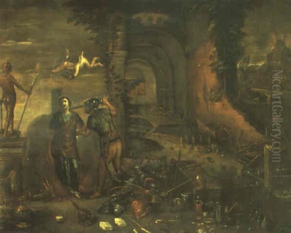 La Alegora Del Fuego Oil Painting by Jan Brueghel the Elder