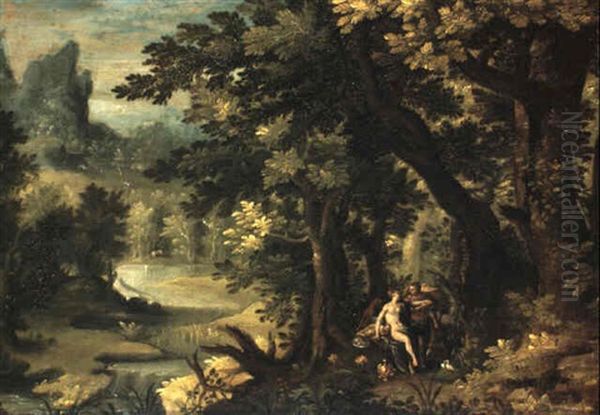 Venus And Adonis Oil Painting by Jan Brueghel the Elder