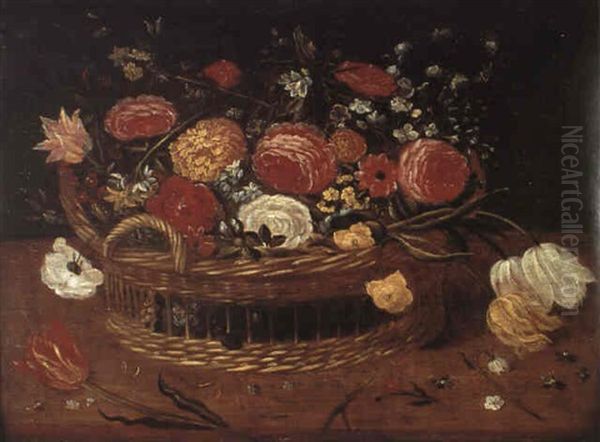 Blomsterkorg Oil Painting by Jan Brueghel the Elder