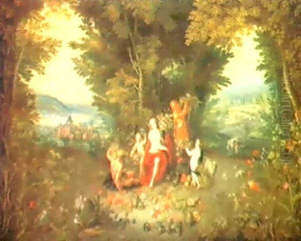 An Aqllegory Of Earth Oil Painting by Jan Brueghel the Elder