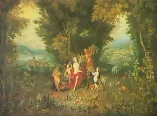 Allegorie Der Erde Oil Painting by Jan Brueghel the Elder