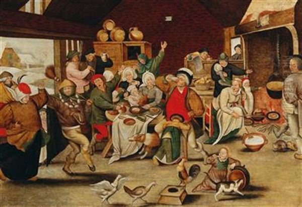 The King Drinks Oil Painting by Pieter Brueghel the Younger