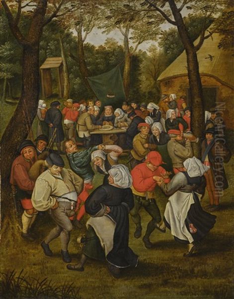 Wedding Dance In The Open Air Oil Painting by Pieter Brueghel the Younger