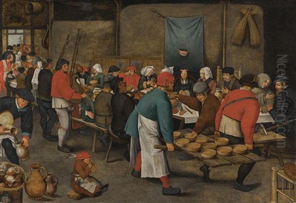 The Wedding Feast Oil Painting by Pieter Brueghel the Younger