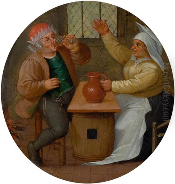 Der Konigstrinker Oil Painting by Pieter Brueghel the Younger