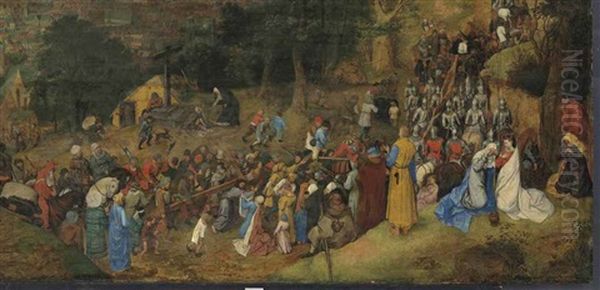 Christ On The Road To Calvary Oil Painting by Pieter Brueghel the Younger