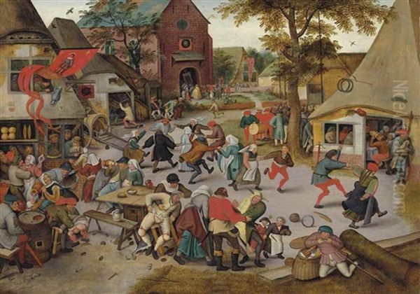 The Kermesse Of Saint George Oil Painting by Pieter Brueghel the Younger