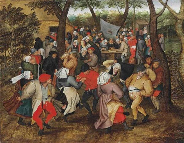 The Outdoor Wedding Dance Oil Painting by Pieter Brueghel the Younger