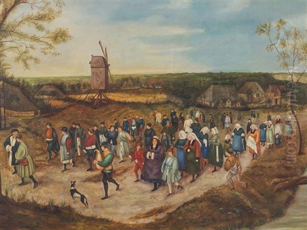 Marriage Procession Oil Painting by Pieter Brueghel the Younger