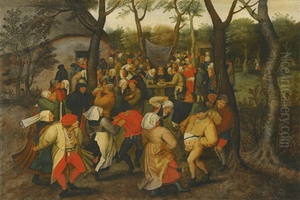 The Outdoor Wedding Dance Oil Painting by Pieter Brueghel the Younger