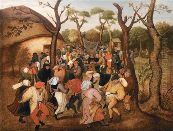 La Danse De Noce En Plein Air Oil Painting by Pieter Brueghel the Younger