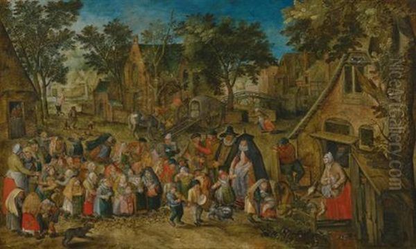 The Whitsun Bride Oil Painting by Pieter Brueghel the Younger