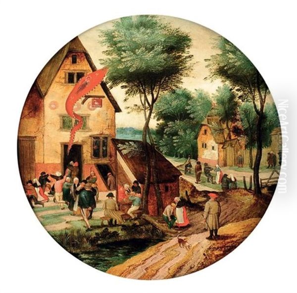 La Kermesse De La Saint Georges Oil Painting by Pieter Brueghel the Younger