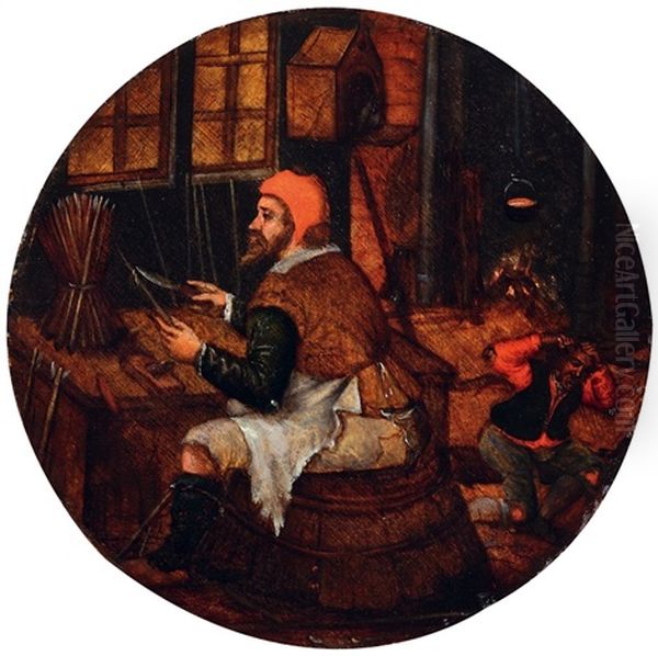 Der Pfeilschnitzer Oil Painting by Pieter Brueghel the Younger