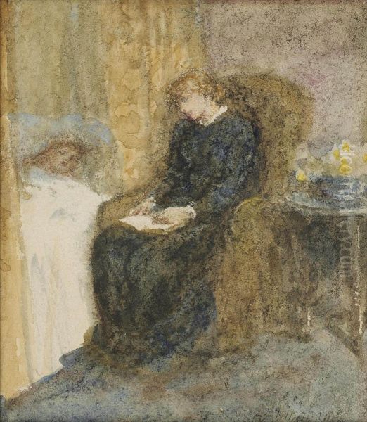 Study For 'the Convalescent' Oil Painting by Helen Mary Elizabeth Allingham