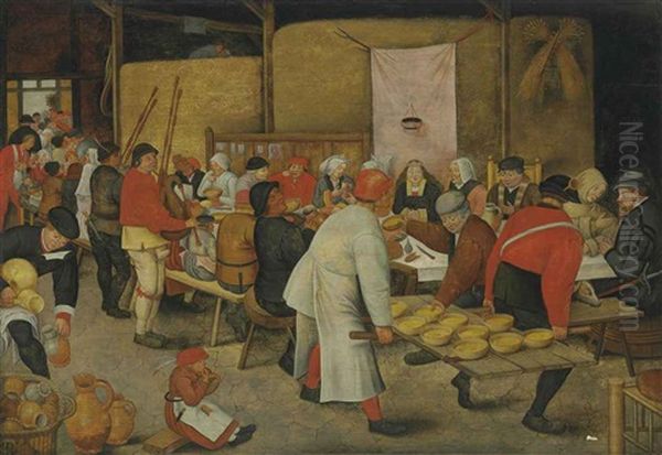 The Wedding Feast Oil Painting by Pieter Brueghel the Younger