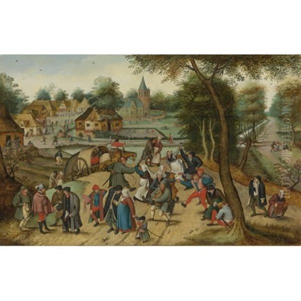 Return From The Kermesse Oil Painting by Pieter Brueghel the Younger