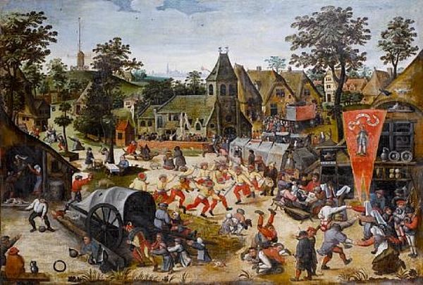 The Kermesse Of Saint George Oil Painting by Pieter Brueghel the Younger