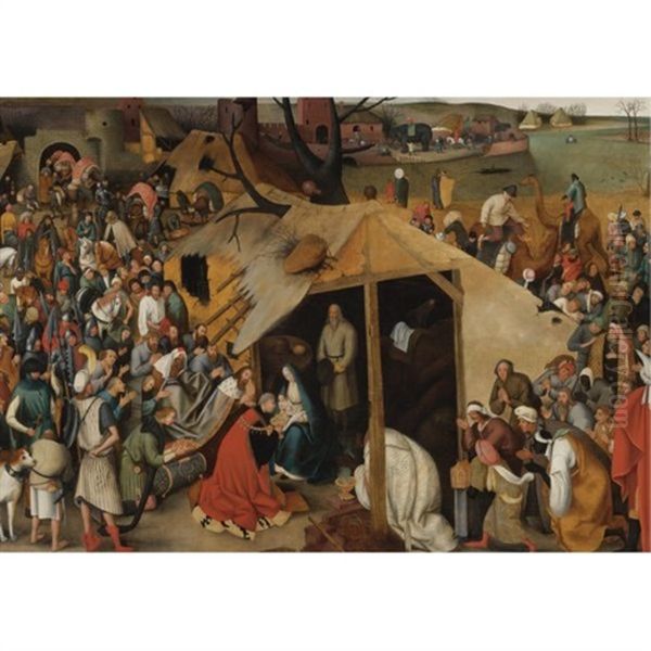 The Adoration Of The Magi Oil Painting by Pieter Brueghel the Younger