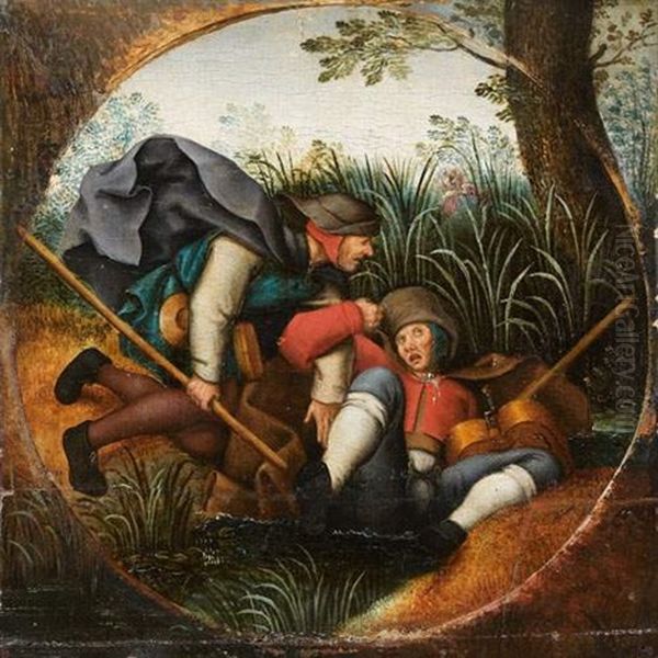 La Chute Des Aveugles Oil Painting by Pieter Brueghel the Younger