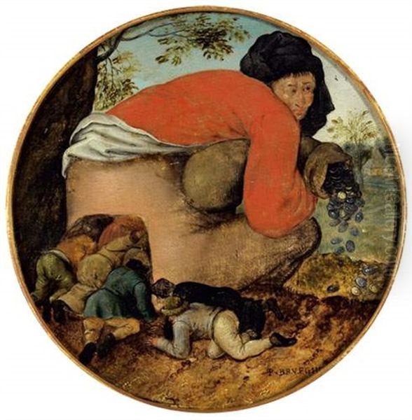 Les Flatteurs by Pieter Brueghel the Younger