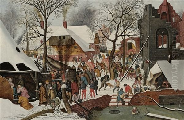 The Adoration Of The Magi Oil Painting by Pieter Brueghel the Younger