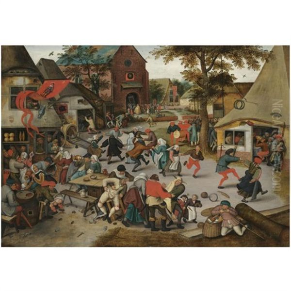 The Kermesse Of Saint George Oil Painting by Pieter Brueghel the Younger